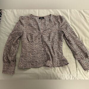 Lulu’s button up long sleeve blouse